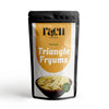 Raen Haven Triangle Fryums - Crispy Bites of Joy | Ready-to-Fry 3D Papad | Perfect Party Snack for All Ages | 7.05 oz (200g) Pac