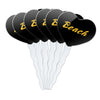 GRAPHICS & MORE Cupcake Picks Set of 6, Acrylic, California State University Long Beach Heart Decoration