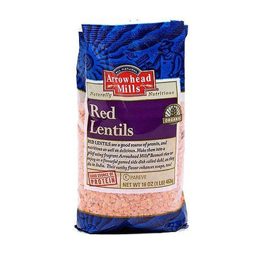 Arrowhead Mills Organic Red Lentils 16 Oz (Pack Of 24)