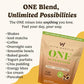 VitaHustle ONE Protein Coffee - Superfood Meal Replacement Powder  Plant Based Protein Shake Powder  Vegan. Superfoods  Vitamins  Ashwagandha  Functional Mushroom Blend (Cafe Latte) 15 Servings