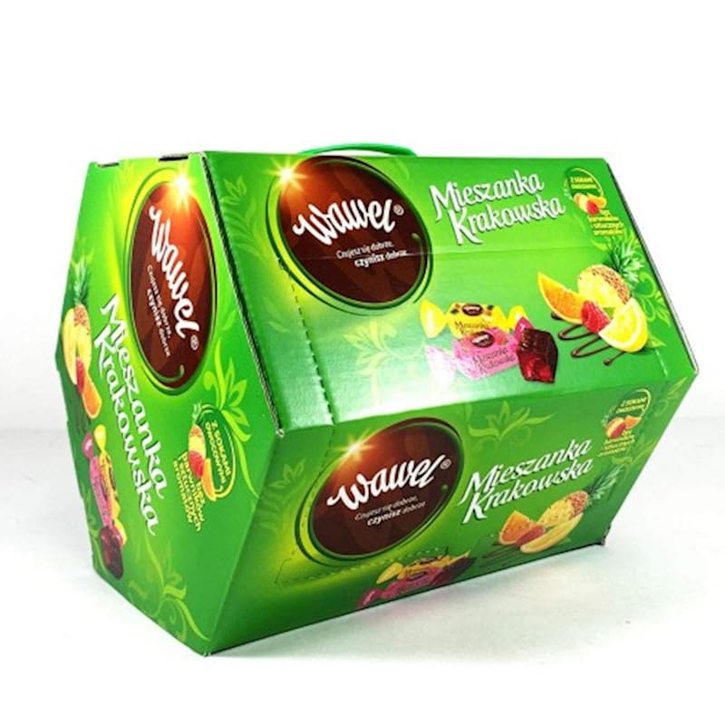 Wawel Jelly In Chocolate Gift Box 98.7 Oz - Jelly Fruit Coated In Chocolate | Bulk Pack For Ultimate Delight | Perfect For Shari