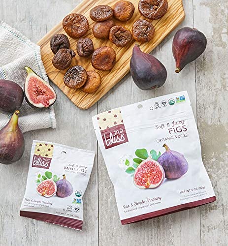 Organic Turkish Figs Dried Fruit Snacks 6 Pack 5Oz