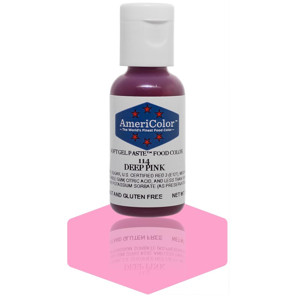 Americolor Soft Gel Paste Food Color, 0.75-Ounce, Deep Pink
