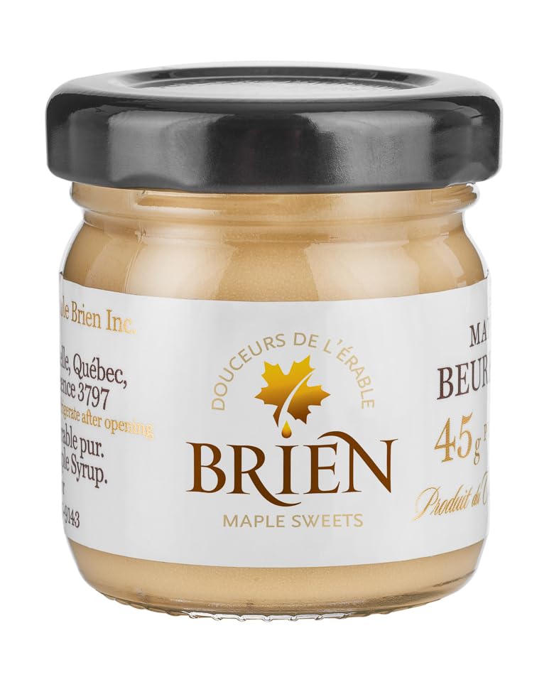 Brien Maple Butter | Soft Spreadable Maple Cream | Vegan  Paleo Maple Butter Contains No Milk | Made With High Standard Pure Maple Syrup (1.58 Oz)