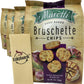 All Natural Bruschette Bruschetta Vegan Cracker Bruschettini Chips 4 PACK (5oz, Roasted Garlic)