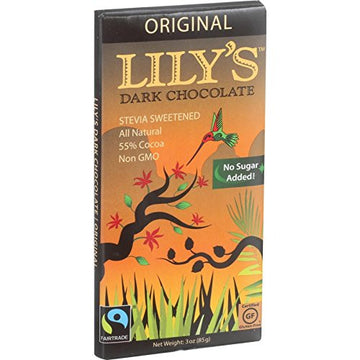 Lilys Sweets Dark Chocolate Bar 3 Oz
