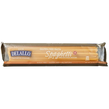 Delallo Gluten-Free Whole Grain Spaghetti 12Oz Package 12-Pack
