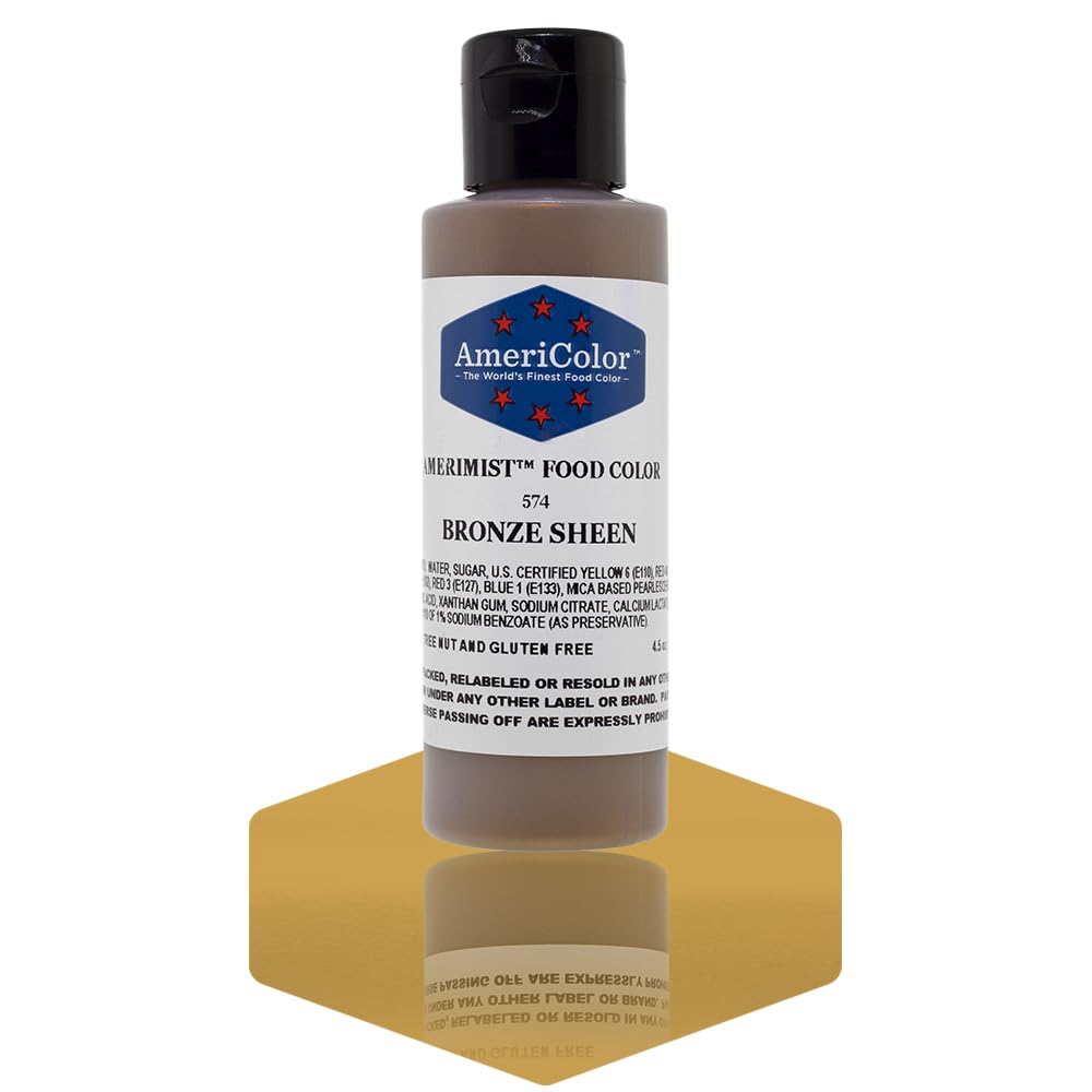 AmeriColor Amerimist Airbrush Color 4.5 Ounce, Bronze Metallic Sheen