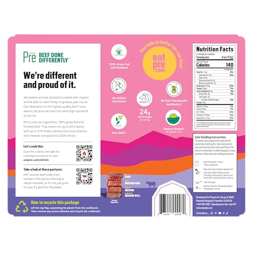 Pre, Beef Top Sirloin Steak, Grass-Fed, Pasture-Raised | 0.5 lbs.