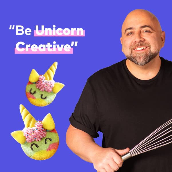 Duff Goldman Diy Kids Baking Kit By Baketivity - Bake Unicorn Rainbow Cookies With Premeasured Ingredients | Best Family Fun Act