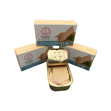 Natural Catch Tuna White Albacore Filets, Hand Cut, Pole & Line Caught, 120 Calories Gluten-Free, Paleo, Keto Friendly, Premium