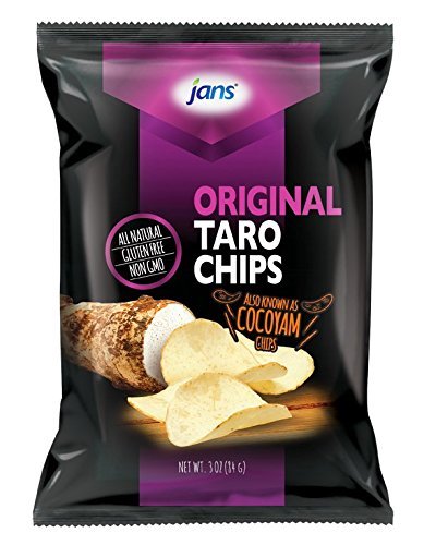 Jans Roots Original Taro Chips | Experience the Crunch: All Natural Ingredients, Gluten Free, Non-GMO, Delicious, and Irresistib