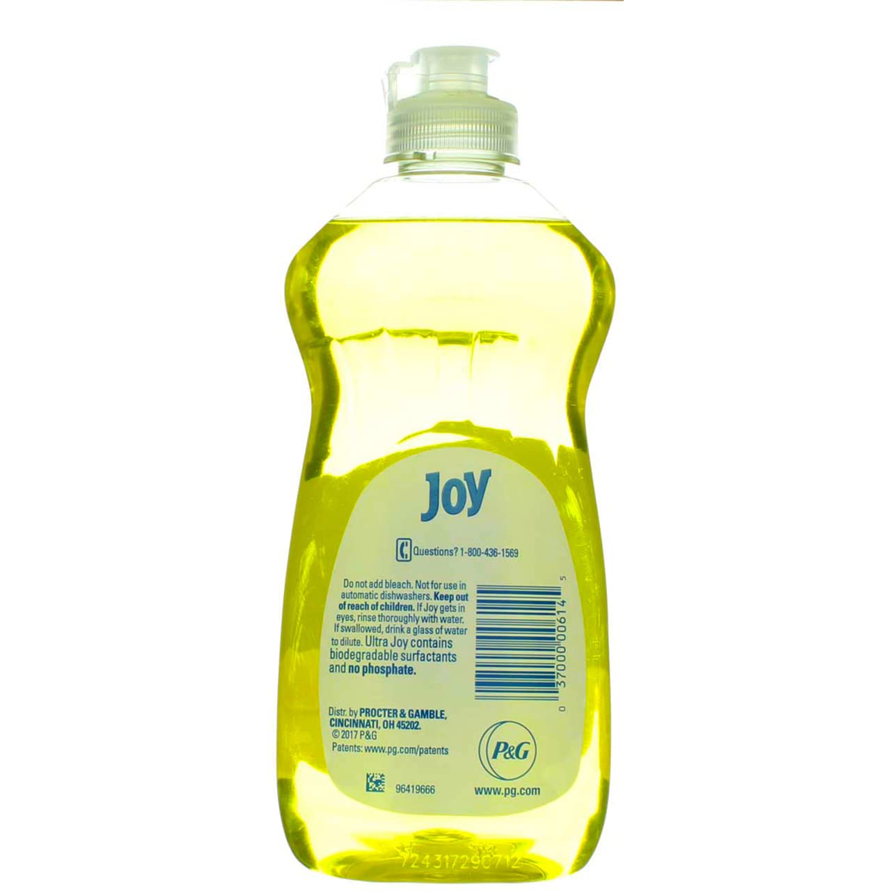 Joy Ultra Dishwashing Liquid, Lemon Scent, 12.6 Ounce (Pack Of 25)