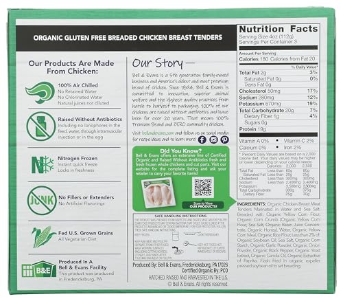 BELL & EVANS Organic Chicken Tenders, 12 OZ