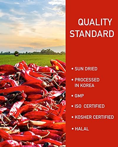 NONGSHIM TAEKYUNG Korean Chili Powder, Gochugaru Chili Flakes. Kimchi Powder (Flake, 1lb) - 100% Red Pepper Flakes for Korean &