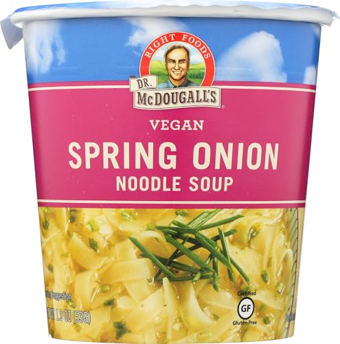 Dr. McDougall's Right Foods Vegan Spring Onion Noodle Soup, 1.9-Ounce Cup