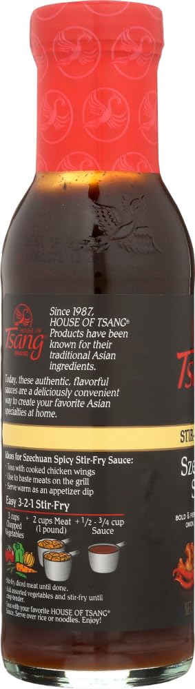 House Of Tsang Szechuan Spicy Sauce 11.5Oz Bottles, Pack Of 3