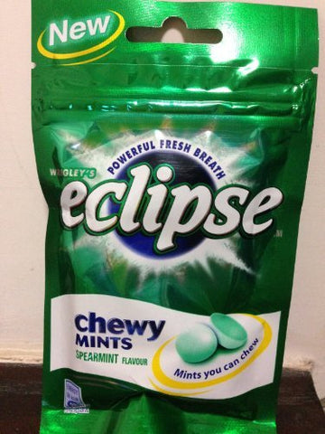 Wrigley'S Eclipse Spearmint Chewy Mints Powerful Fresh Breath X 5 Packs
