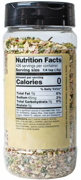 Woodland Gourmet Shallot and Herb Seasoning, Premium Spice Blend for Cooking, 7.5 oz