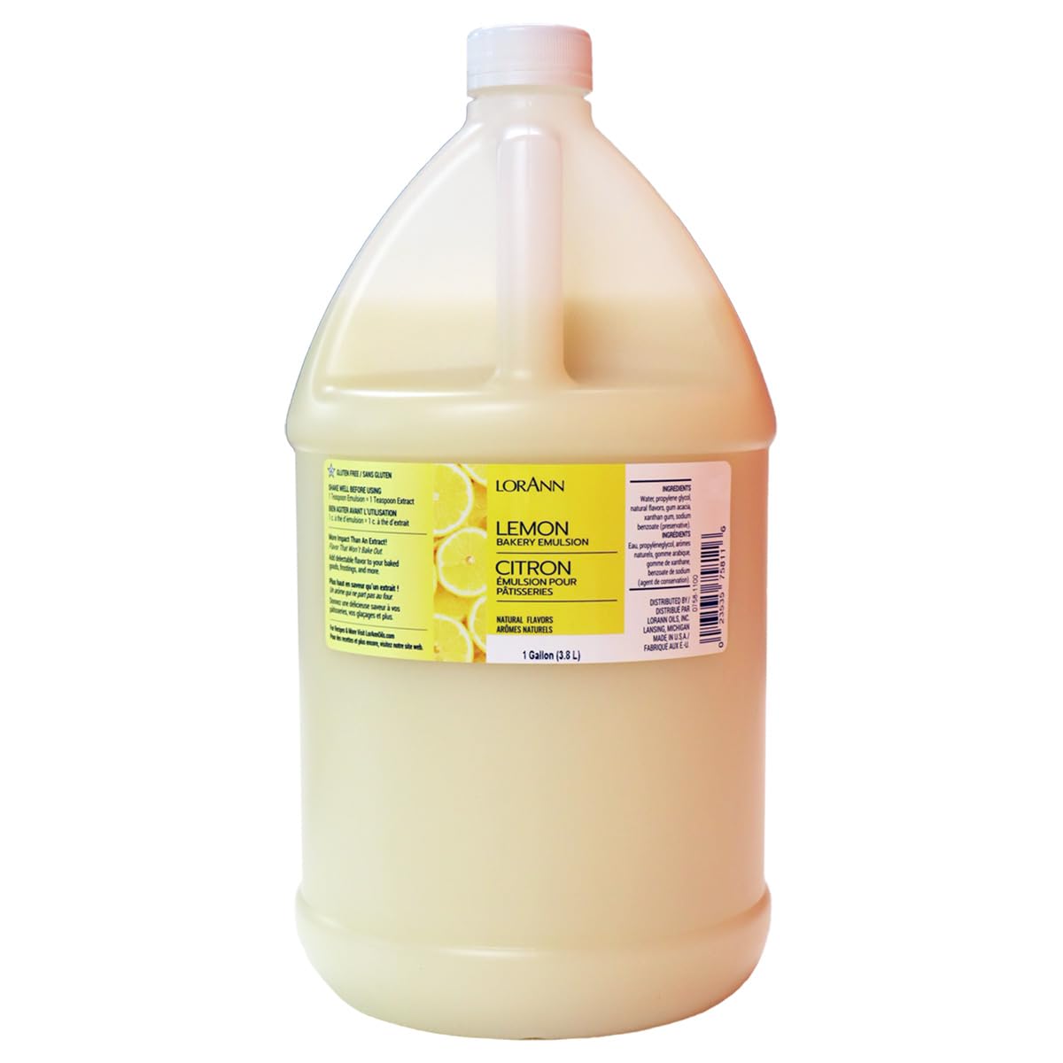 LorAnn Lemon Bakery Emulsion, 1 Gallon, Model 0758