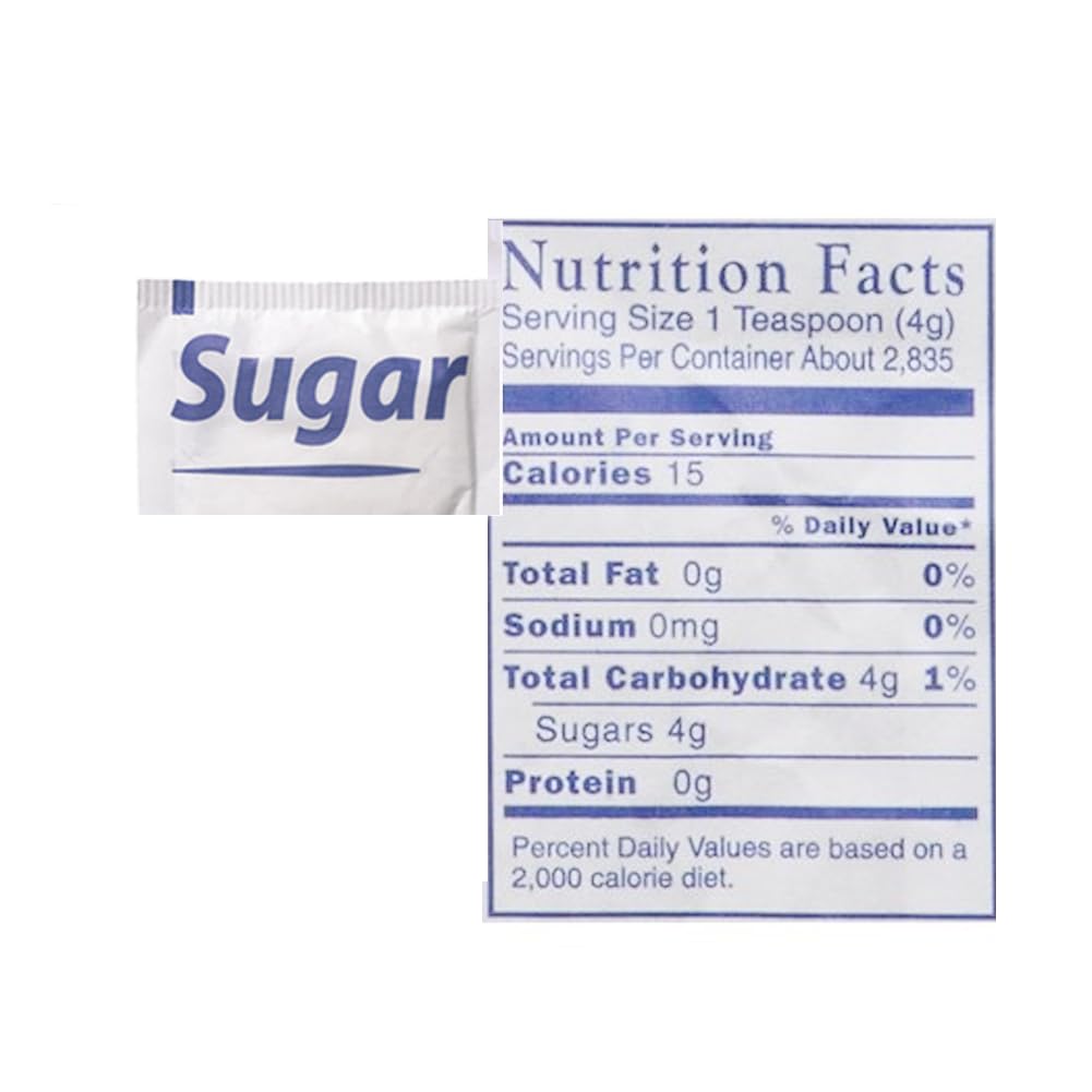 Coffee Creamer And Sugar Packets Set, Individual Serving Portions, 50 Creamer Single Package (3G) And 50 Sugar Single Pack(4G)