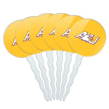 Ashland University Secondary Logo Cupcake Picks Toppers Decoration Set of 6