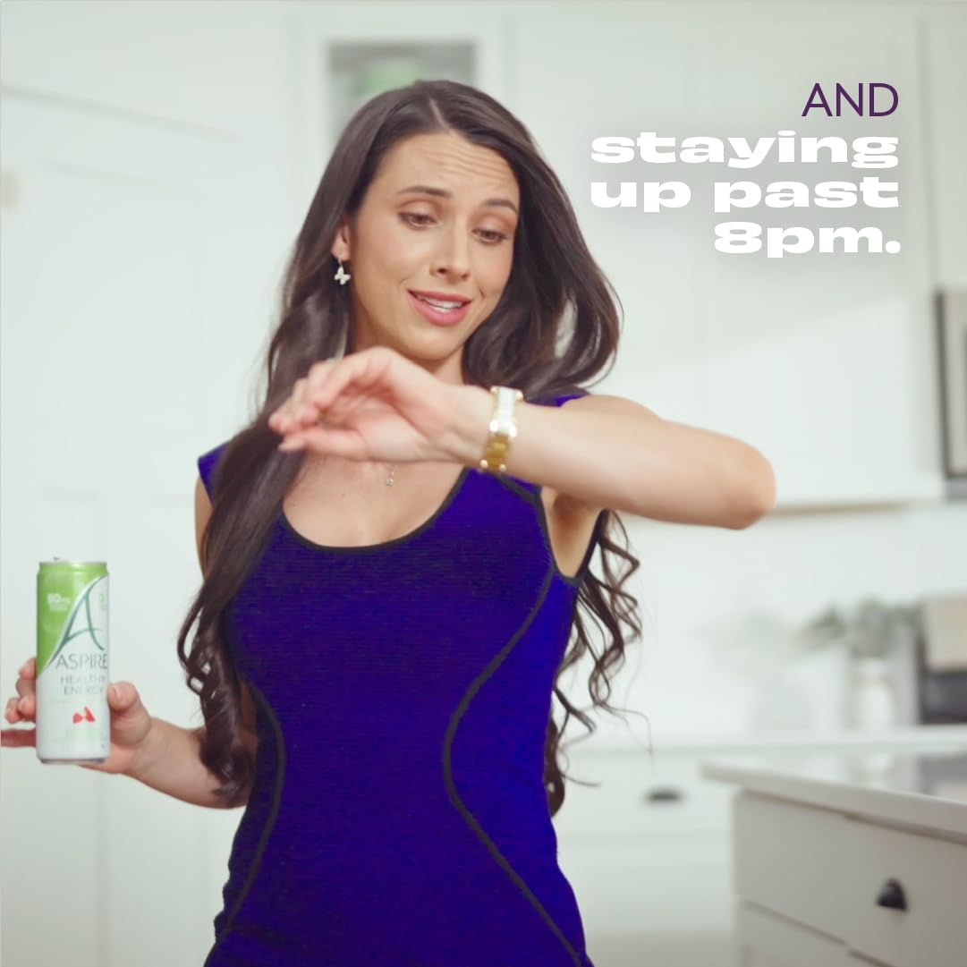 Aspire Healthy Energy Drink Variety Pack - Zero Sugar, Low Caffeine, Keto Friendly - 18 Pack