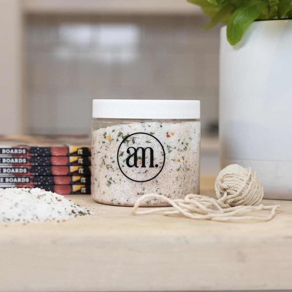 AM. Signature Salt - All-Natural Seasoned Salt Blend, Gourmet Flake Kosher Salt, 16oz