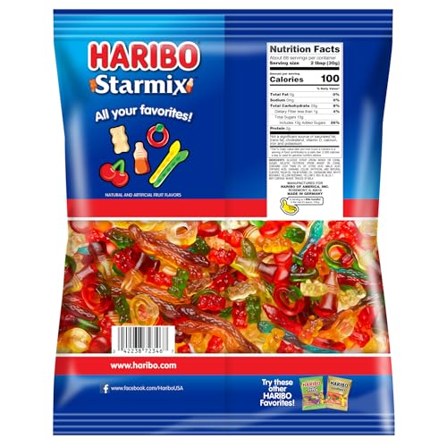 HARIBO Gummi Candy, Starmix, 4.5 lb. Bag