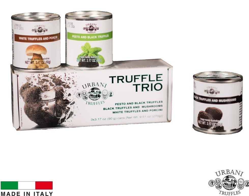 Urbani Truffles 3-Pack Truffle Sauces 90G (3.17Oz) Each - Italian Gourmet Truffle Sauce For Pasta, Risotto, And Appetizers, All-