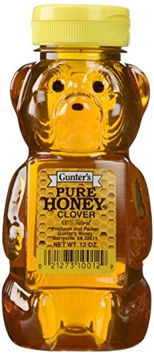 Gunter'S Pure Clover Honey Bears - 12 Oz (Pack Of 6)