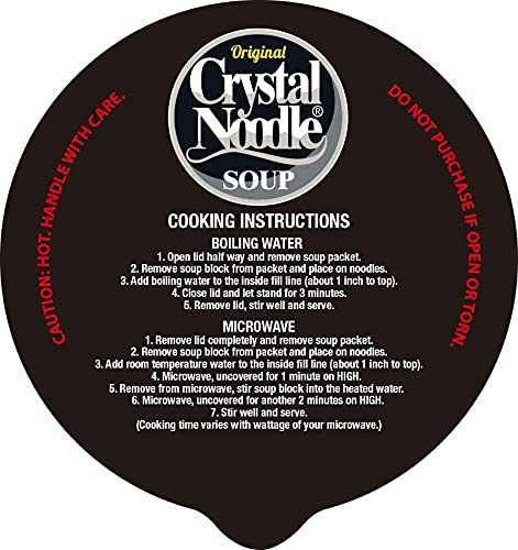 Crystal Noodle Spicy Sesame Paste, 2.47 oz Cup, Pack of 6, Red