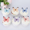 50Pcs Edible Butterflies for Cake Decorating Small Pastel Colorful Butterfly Cake and Cupcake Toppers Wafer Paper butterfly Deco