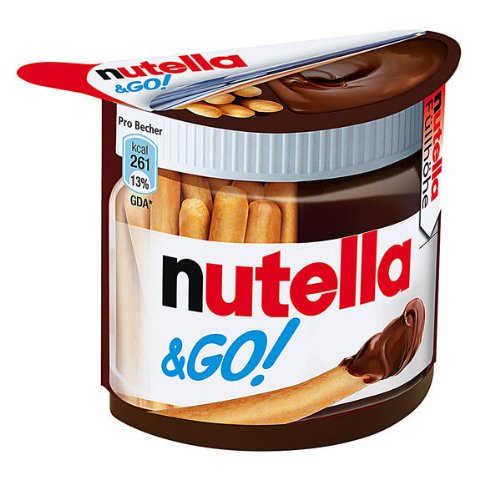 Nutella & GO! Hazelnut and Cocoa Spread with Breadsticks, 1.8 oz Each, Bulk 12 Pack