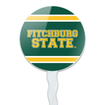 Fitchburg State University Stripes Cupcake Picks Toppers Decoration Set Of 6