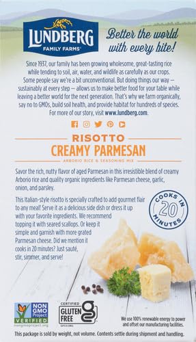 Lundberg Rice Creamy Parm Risotto, 5.5 Ounce (Pack of 4)