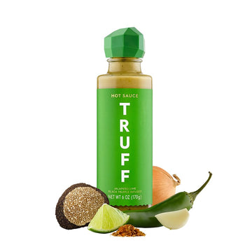 TRUFF Jalapeo Lime Hot Sauce, Gourmet Hot Sauce with Black Winter Truffles, Green Jalapeo Peppers, Black Truffle Oil, Unique Fla