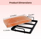 POHS Himalayan Salt Block for Grilling and Cooking - 12x8x1.5 Inches with Metal Holder, 69.33 Ounce (Pack of 3)