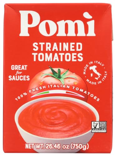 Pomi Tomatoes Strained Italian, 26 Ounce