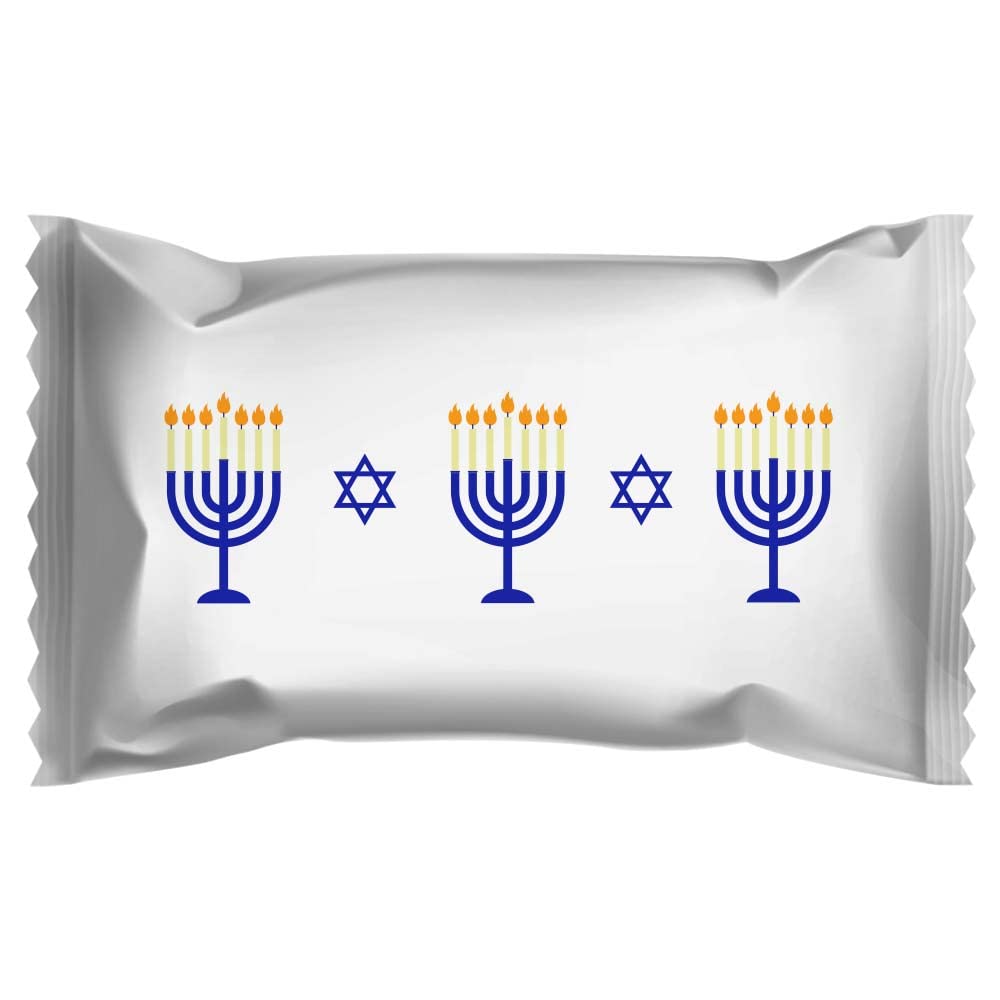 Party Sweets Holiday Themed Buttermints - 7 oz. Bags (Happy Hanukkah, 7 oz. Bag (Case of 6) 55 pieces)