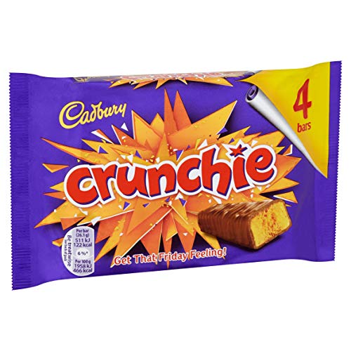 Cadbury Crunchie (4 x 26.1g Chocolate Bars) 104.4g UK / British Chocolate