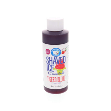 Hypothermias Shaved Ice And Snow Cone Syrup Unsweetened Flavor Concentrate - 4 Fl Oz - Makes 1 Gallon Of Ready To Use Syrup - Ti