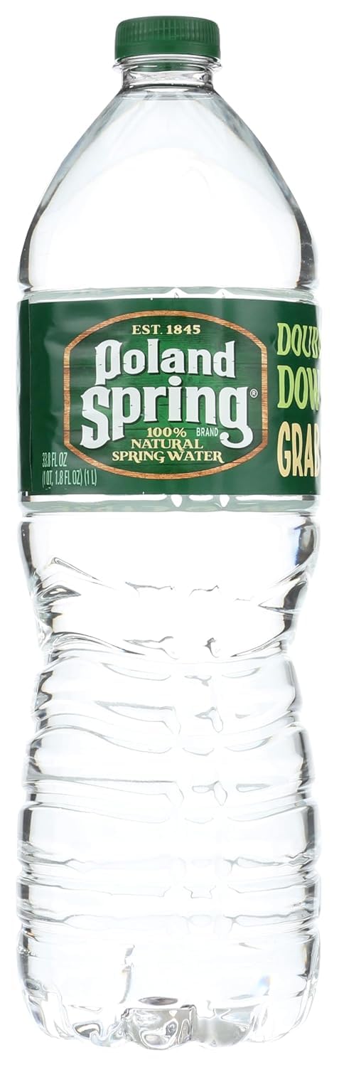 Poland Spring Brand 100% Natural Spring Water, 12 fl oz. Plastic Bottles (12 count)