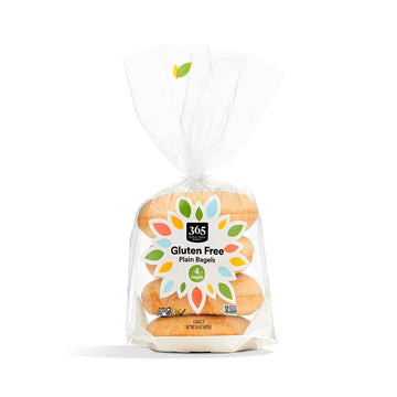 365 By Whole Foods Market, Gluten-Free Plain Bagels, 4 Count, 14 Ounce