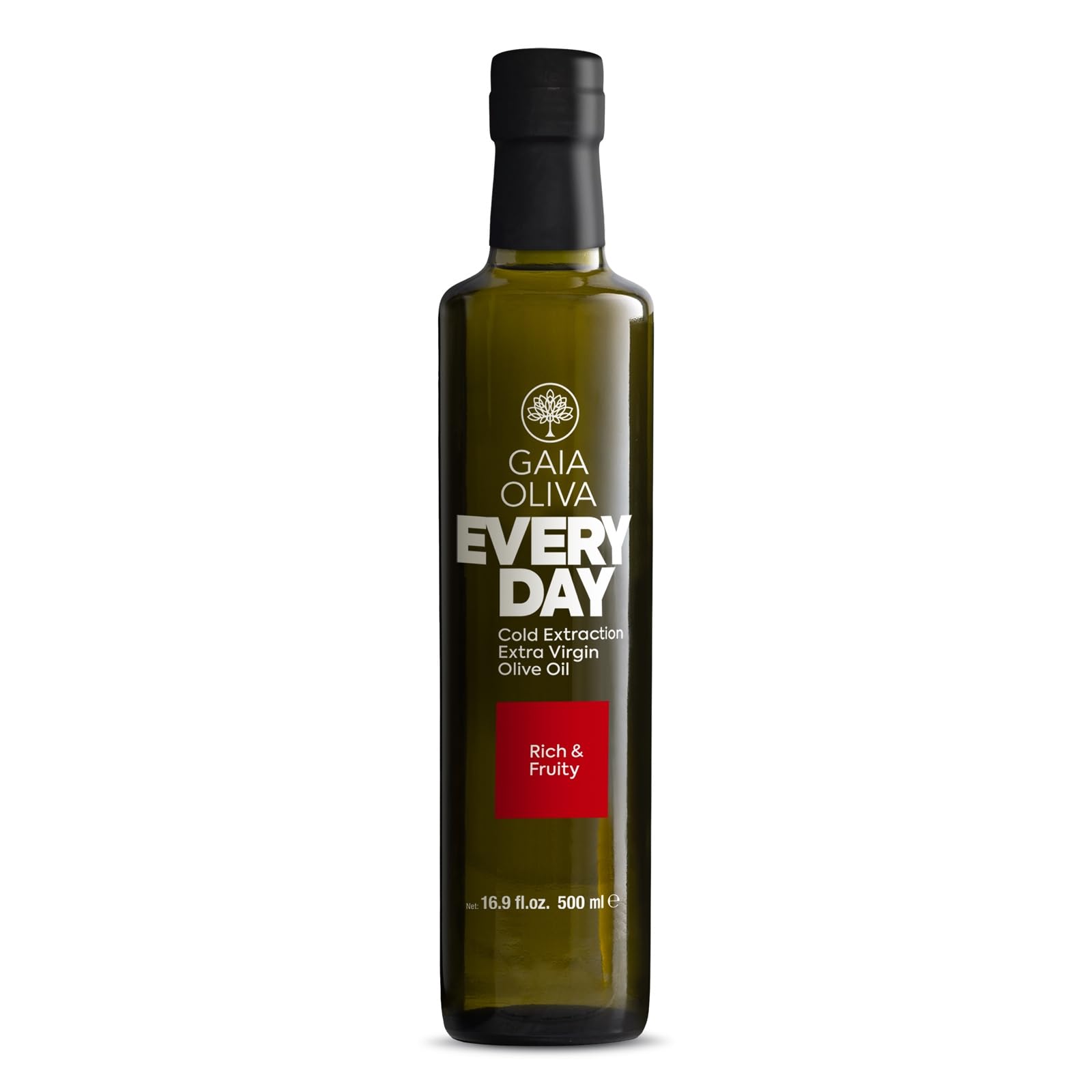 Gaia Oliva Cold Press Extra Virgin Olive Oil, Delicate Rich Fruity Flavor Kosher Natural Fresh Olive Oil Salad Cooking Aceite De