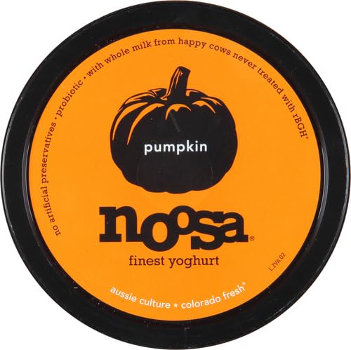 Noosa Yoghurt, Pumpkin, Whole Milk Yogurt, Grade-A Pasteurized, Gluten Free, Probiotic, 8 Ounce