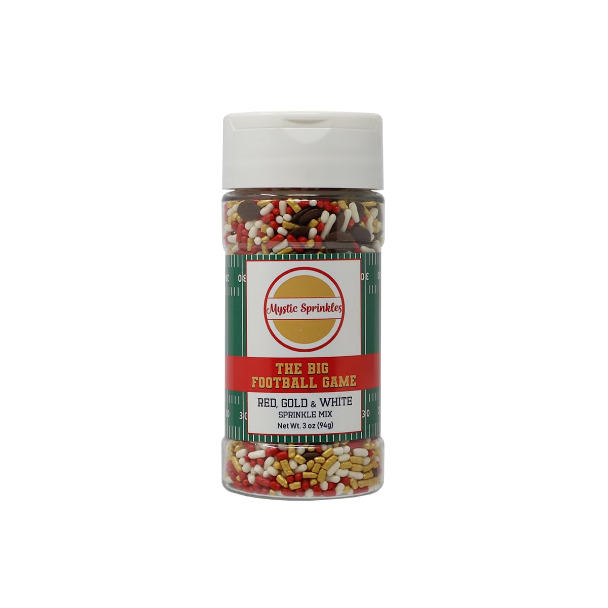 Mystic Sprinkles The Big Football Game Jimmy Mix 3Oz Bottle (Red, Gold & White 3Oz)
