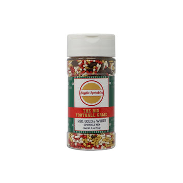 Mystic Sprinkles The Big Football Game Jimmy Mix 3Oz Bottle (Red, Gold & White 3Oz)