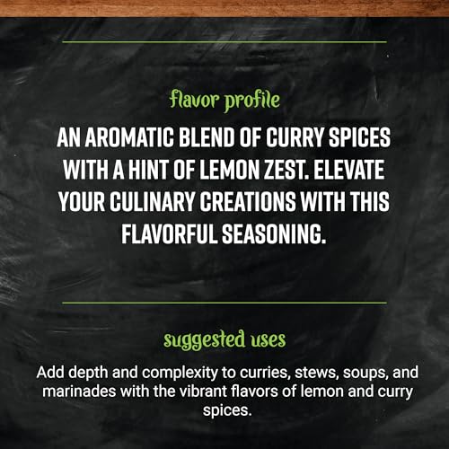 Frontier Bulk Curry Powder, Lemon, 16 Ounce