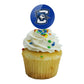 Creighton University Primary Logo Cupcake Picks Toppers Decoration Set Of 6
